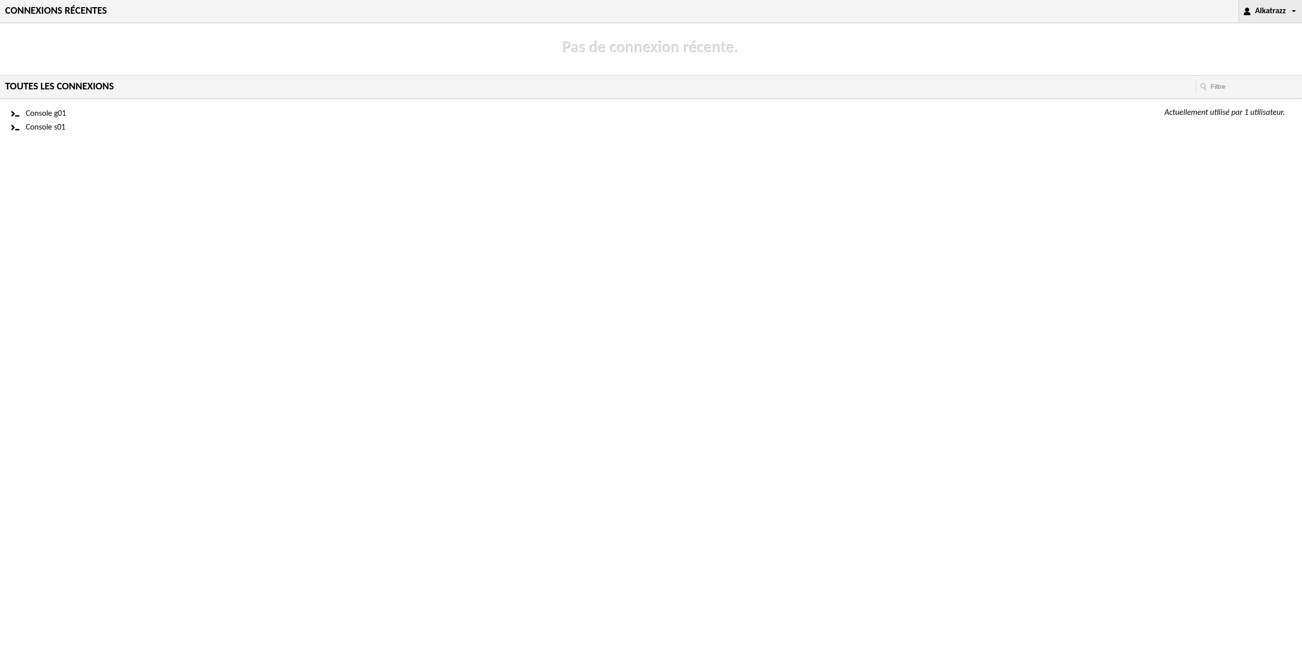 Liste des machines